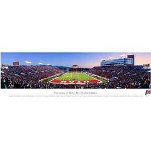 NCAA Utah Utes 13.5 x 40 Endzone Panoramic Print 