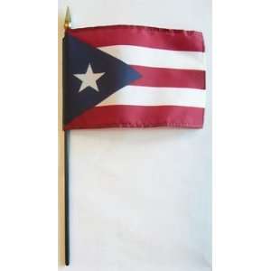  Puerto Rico   4 x 6 State Stick Flag Patio, Lawn 