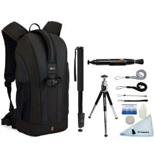  200 Backpack (Black) + Accessory Kit for Sony Alpha SLT A55V/A55VL 