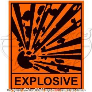  EXPLOSIVE Safety Warning Sign, Explosion Danger 4 (100mm 