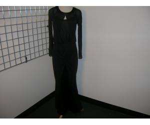 CHANEL $3600 Black Silk Chiffon Sheer Dress & Slip 40/6  