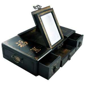  Chinese Black Leather Mahjong Set Toys & Games