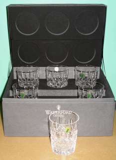 Waterford Lismore DOF Double Old Fashioned Deluxe Boxed Set of 6 
