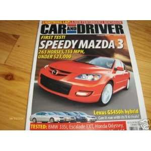 ROAD TEST 2007 Mazda Speed 3 Car And Driver Magazine