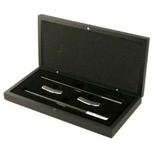 Silver and Black Chopstick Gift Set 