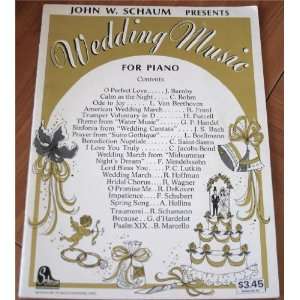    John W. Schaum Wedding Music for Piano John W. Schaum Books