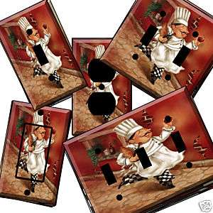 Chef af Light Switch Cover wall plate kitchen decor  