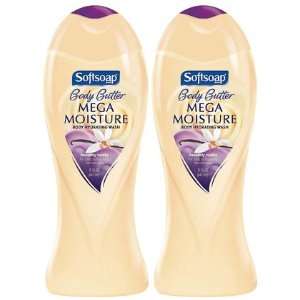 Softsoap Heavenly Vanilla Body Butter Body Wash, 15 oz, 2 ct (Quantity 