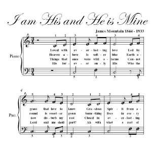  I Am His and He Is Mine Easy Piano Sheet Music Christian Books