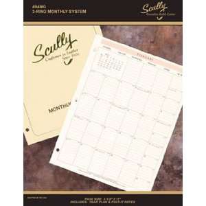  Scully 8x11 3 Ring Monthly Refill 2009