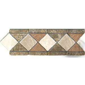  Montego Sela 4x12 Aspen Slate Tumbled Border Tile
