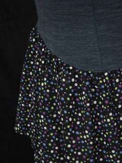  Mimi Chica Polka Dot Ruffle Crepe dress S New  