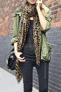 NWT LEOPARD PRINTED SCARF  2 COLOR CHOICES  