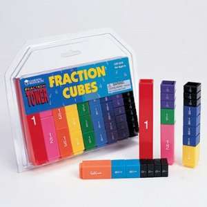 Learning Resources Fraction Tower Cubes Fraction 51pk Fractions 