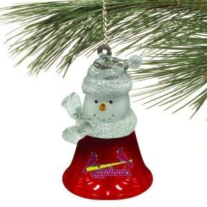    St. Louis Cardinals Snowman Bell Ornament