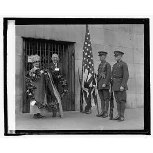  Photo Mrs. Eli A. Halmick and M.F. Finley at Monument, 2 