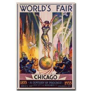   Fair Chicago by Glen Sheffer Gallery Wrapped 35x47 