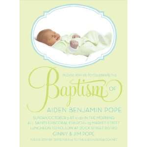  Feel Baptism Lime Photo Invitations Health & Personal 