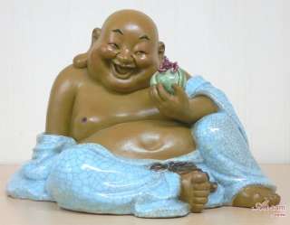 Master Chinese Ceramic Happy Lucky Buddha Figurine Statue Sculpture 