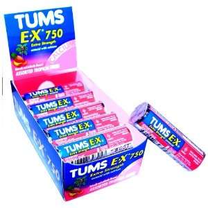 Tums EX Extra Strength 750 Assorted Tropical Antacid (Pack 