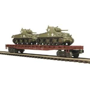  O Flat w/2 Sherman Tanks, NYC MTH2098636 Toys & Games