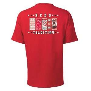  Cincinnati Reds MLB Majestic Ticket History T Shirt 
