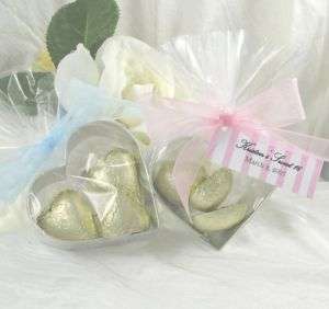 60 Chocolate Filled Heart Cookie Cutter Shower Favors  