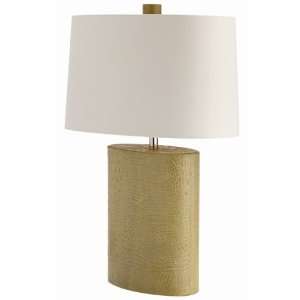  Kyle Citronelle Embossed Croc Leather Lamp