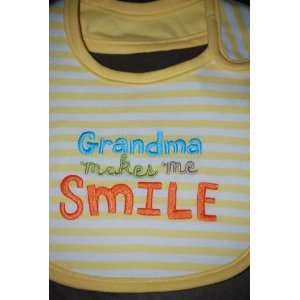   Grandma and Grandpa Themed Bibs (Grandma Makes Me Smile) Baby