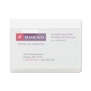  Smead Self Adhesive Poly Pocket   White   SMD68123 Office 