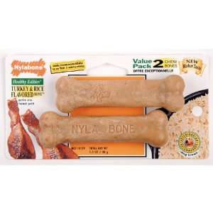    Healthy Edibles Turkey & Rice Bone Petite 2/Pkg