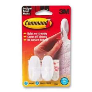   3M Command Strips and Designer Small Hook MMM17082