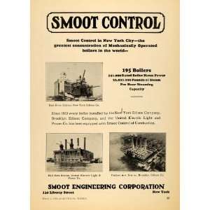  1930 Ad Smoot Engineering Corp Boilers NY Edison Co 