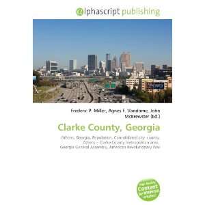  Clarke County, Georgia (9786132860484) Books