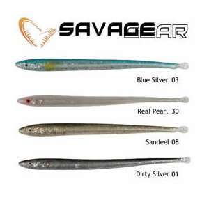  Savage Gear LB Sandeel Slugs Blue Silver 7 7/8 5/8oz. 4pk 