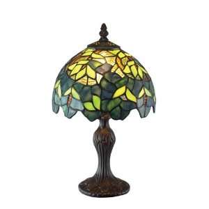 Traditional / Classic 1 Light Down Lighting Table Lamp with Tiffany 