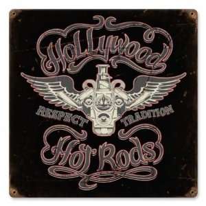    Hollywood Hot Rod Flathead Vintage Metal Sign