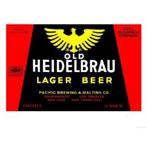  Old Heidelbrau Lager Beer Collections Premium Poster Print 