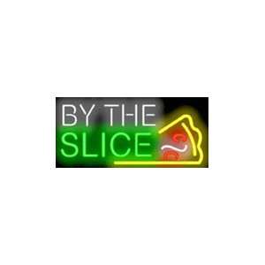  By The Slice Pizza Neon Sign