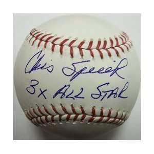  MLBPAA Chris Speier 3x All Star Autographed Baseball 