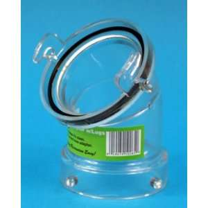  ClearView Sanitation Adapter   45 Degree Hose Adapter w 