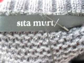 NWT SITA MURTA Gray Wool Knit Sweater Cardigan 42 $214  