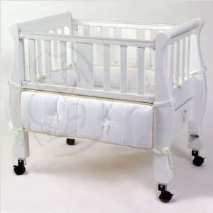  Bundle 23 White Sleigh Bed Co Sleeper (3 Pieces) Baby