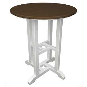  Contempo 24 Round Dining Table   White Frame Patio, Lawn 