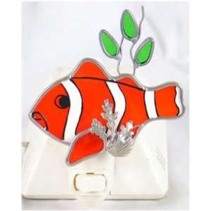  Stained Glass Tropical Clown Fish 