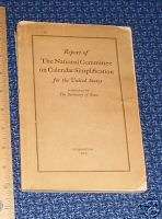 1929 National Committee Calendar Simplification Report  