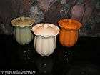 Piece Large Florasense Candle Canister Crock Set in 3 Shades 