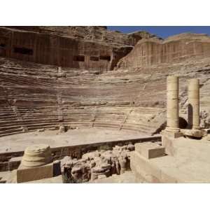 Nabatean Theatre, Petra, Unesco World Heritage Site, Jordan, Middle 