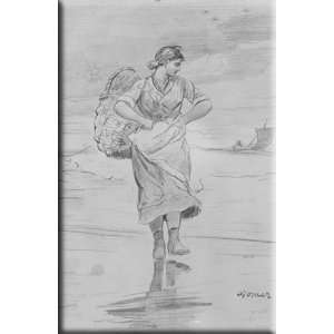  A Fisher Girl on Beach (Sketch for illustration of The 