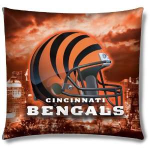  Cincinnati Bengals NFL Photo Real Toss Pillow (18x18 